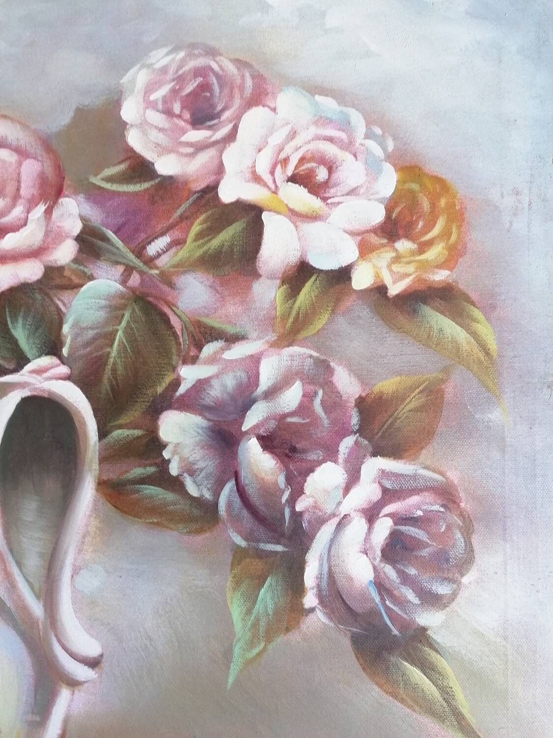 Oil painting bouquet of flowers 60x50 cm