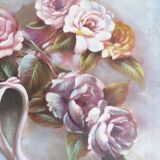 Oil painting bouquet of flowers 60x50 cm