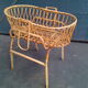 Cradle bassinet bed rattan of the 1960s