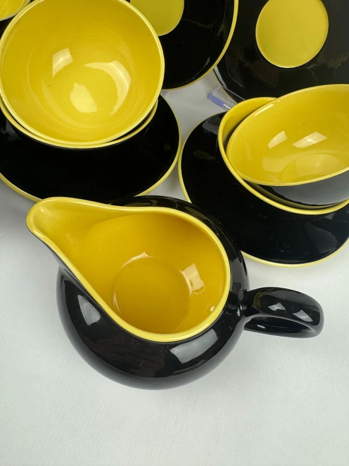 Tea service Villeroy & Boch, Mettlach, France-Sarre around 1950, Biarritz