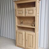 Solid oak display cabinet