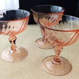 3 Luminarc Rosaline Model Champagne Glasses