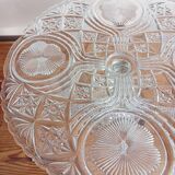 Cut glass cake stand