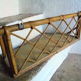 Bamboo wall shelf