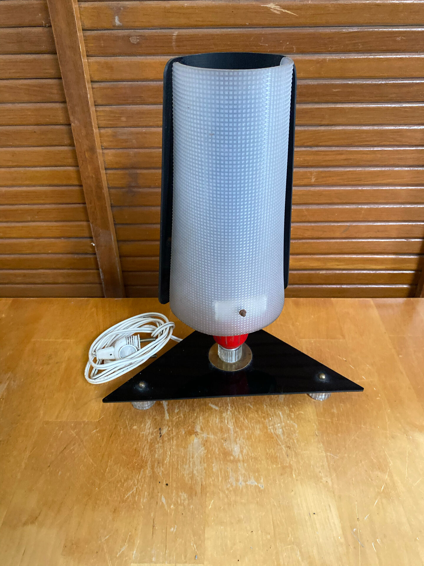 Rockabilly bedside lamp 50s design vintage plexiglass tripod