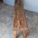 Bench 120 cm old patinated solid wood