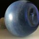 Ball blue glass vase