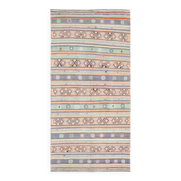 6x12 Vintage Wool Kilim Rug, 174x359Cm