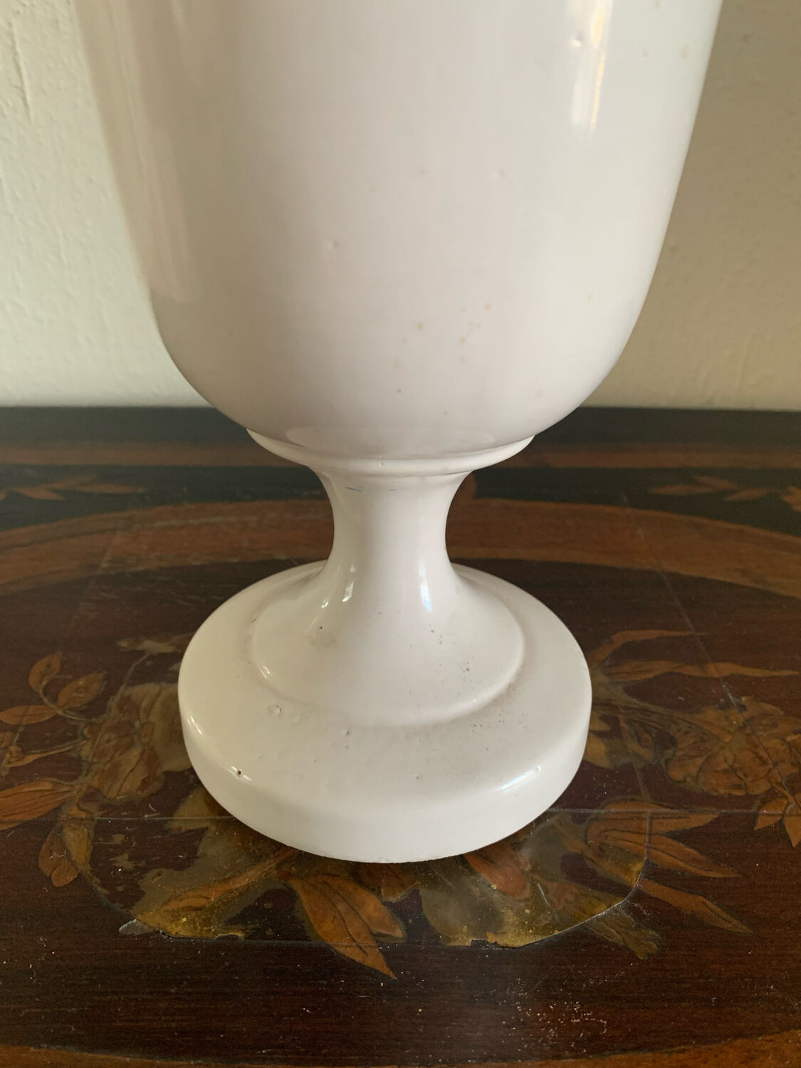 White ceramic vase