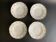 4 soup plates in Paris porcelain, "A la Reine" model, 1890, Damo