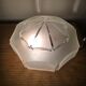 Art Deco ceiling light in frosted glass, pointed.