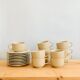 Ensemble de 11 tasses à café en grès moucheté