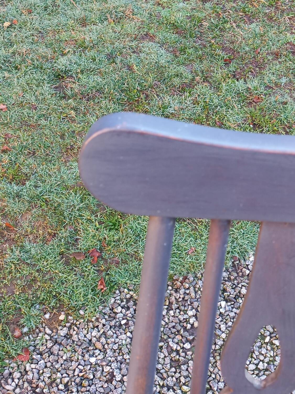 Scandinavian style chair from the 50s with gray patina