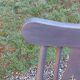 Scandinavian style chair from the 50s with gray patina
