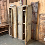 Patinated workshop locker N.41