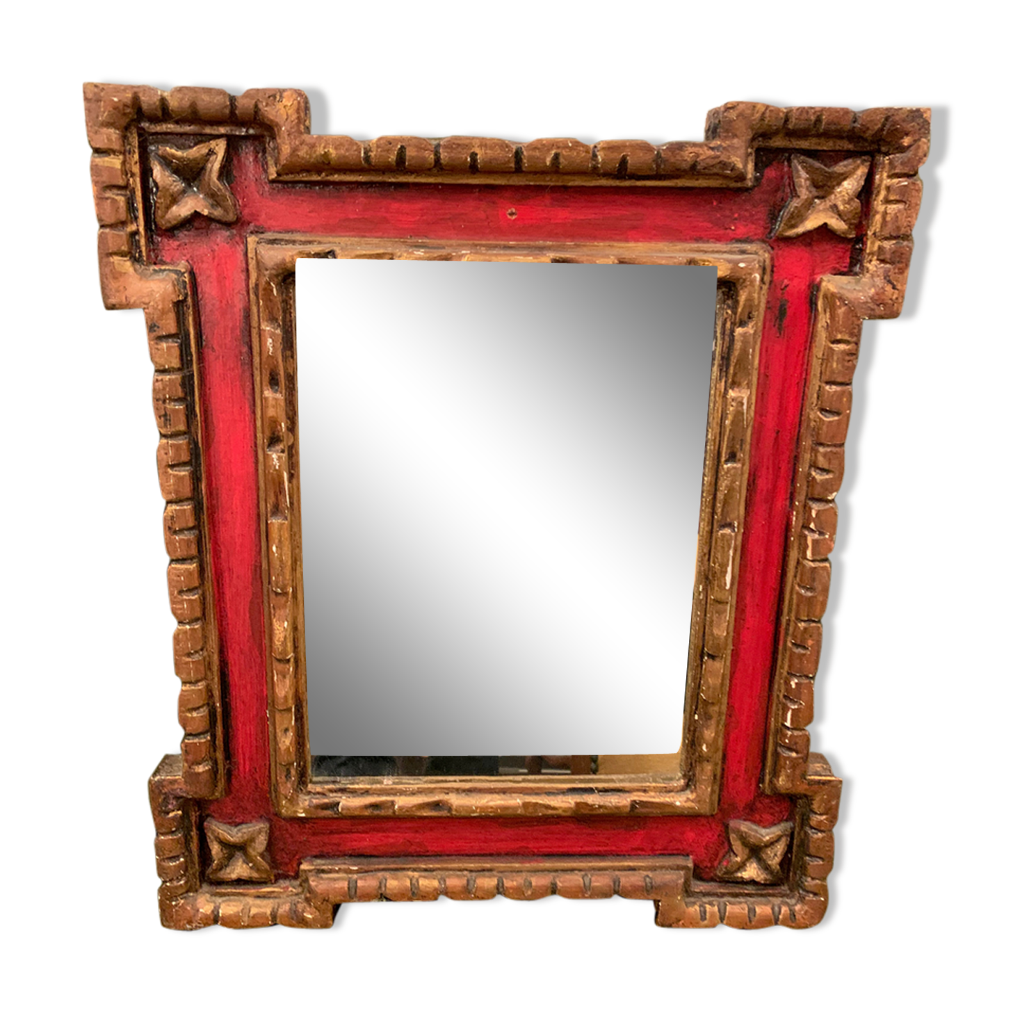 Neo Baroque red mirror