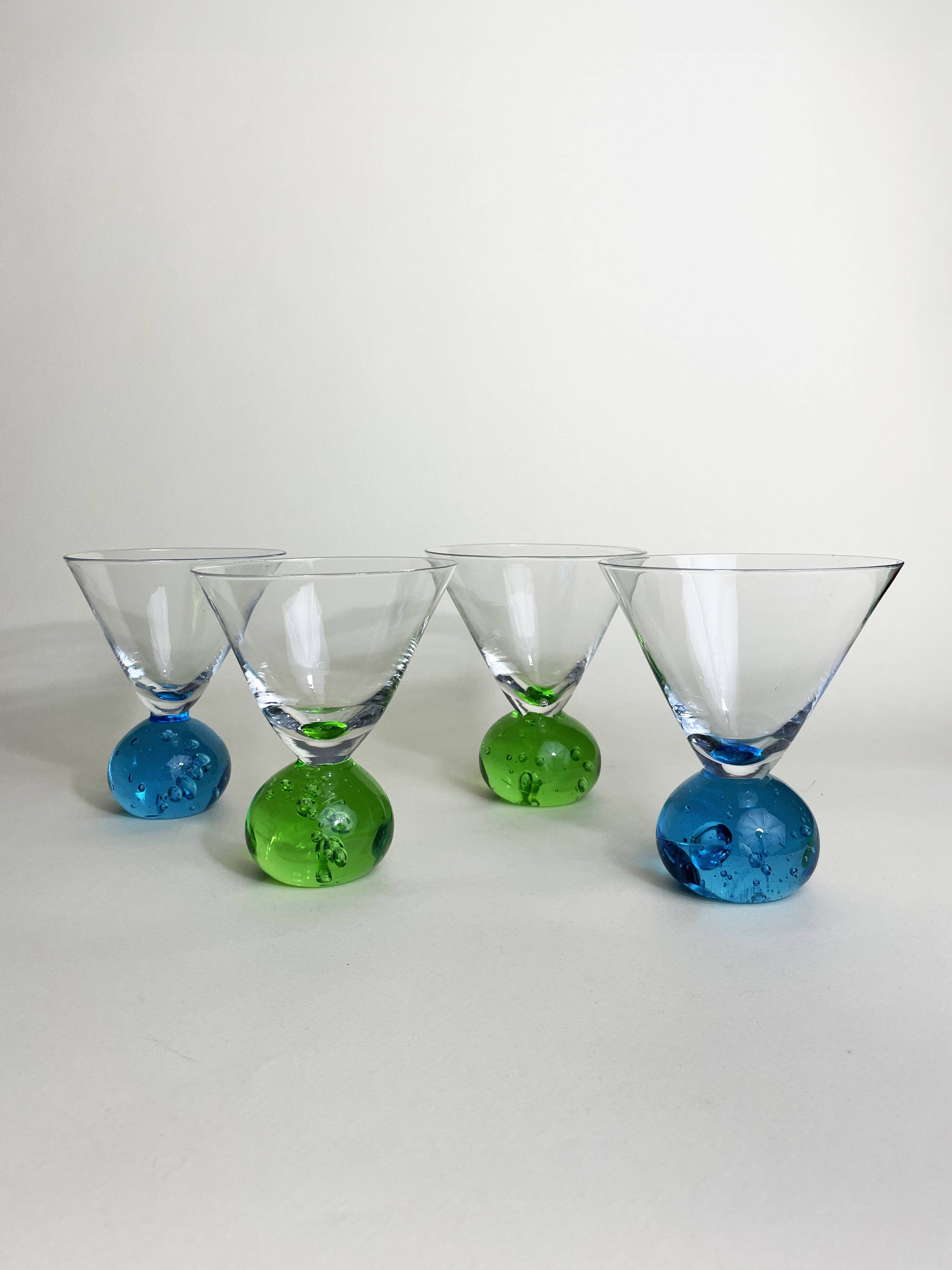 4 Coupes à Cocktail Memphis