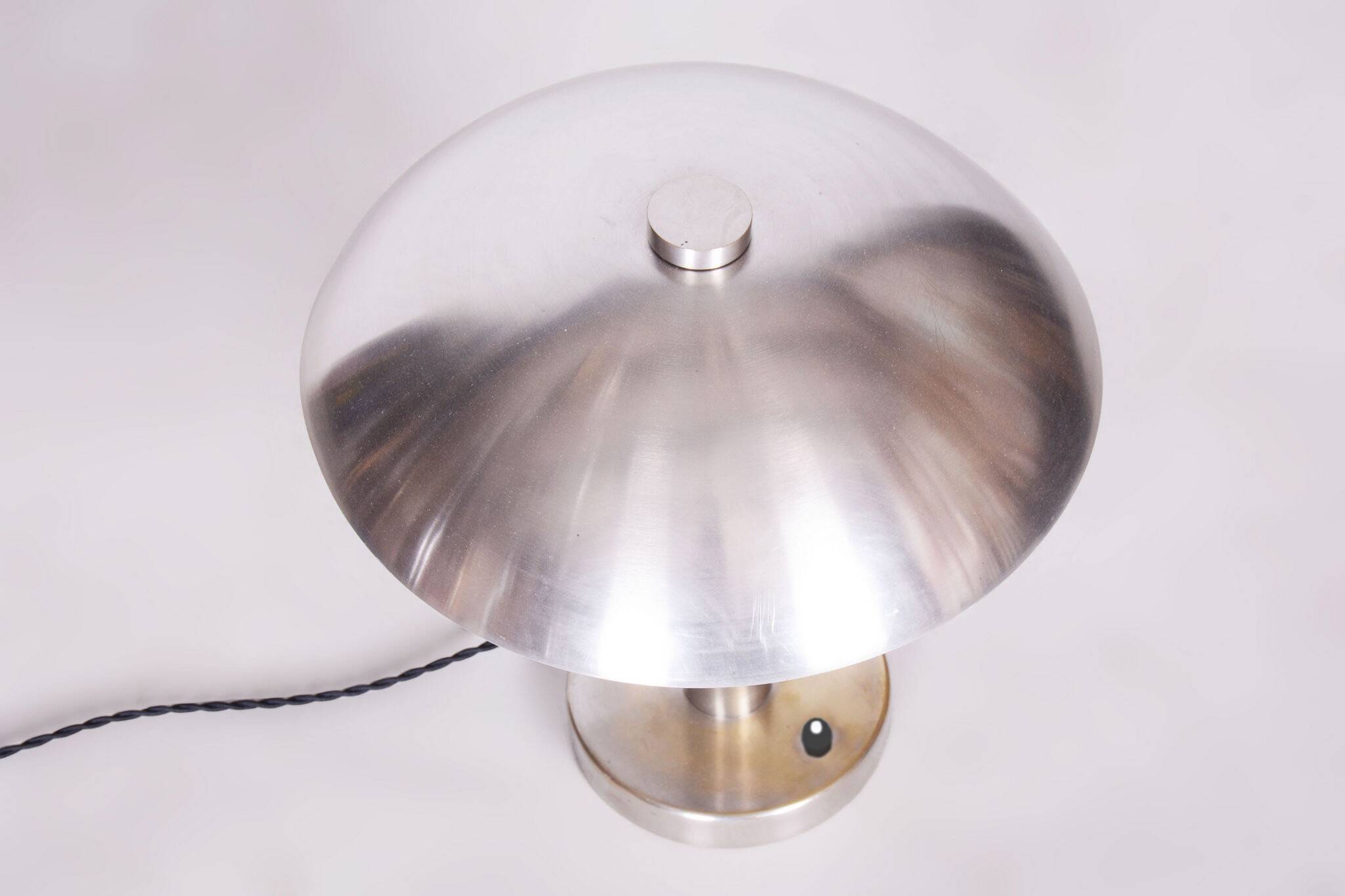 Restored Bauhaus Table Lamp, by Franta Anýž, New Electrification, Czech, 1920s