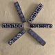 6 wears blue ceramic knives Robert Picault 1960 Vallauris