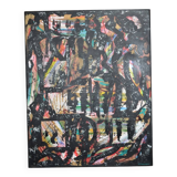 Bernard Laymet (20th century) "Untitled" acrylic on canvas signed