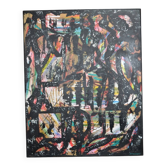 "Sans titre" acrylique sur toile signée Bernard Laymet (20ème siècle)