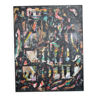 Bernard Laymet (20th century) "Untitled" acrylic on canvas signed