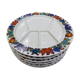6 plates Acapulco Villeroy & Boch years 70