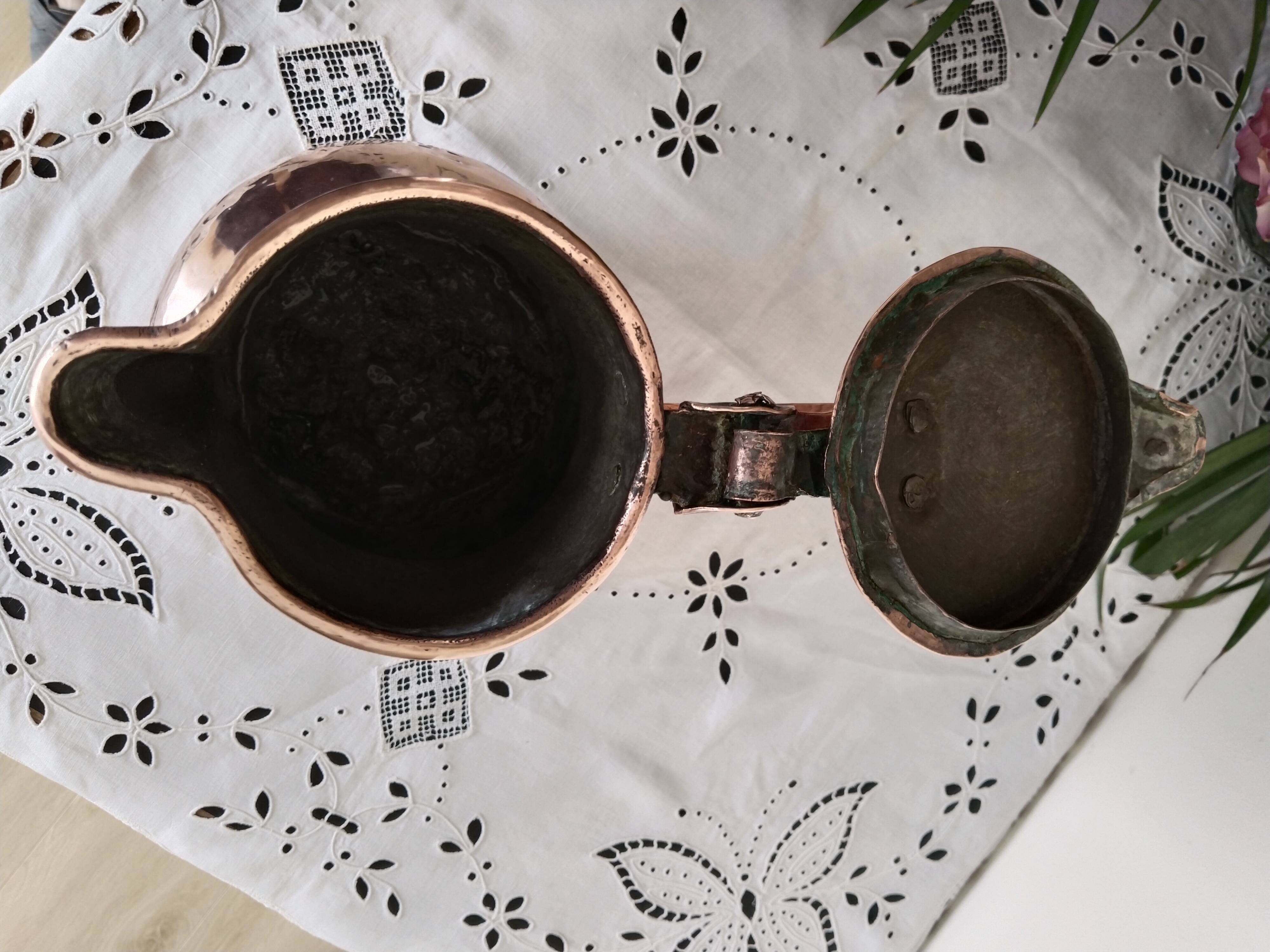 Old thick copper jug, jug