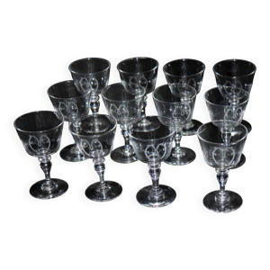 ensemble de 12 verres