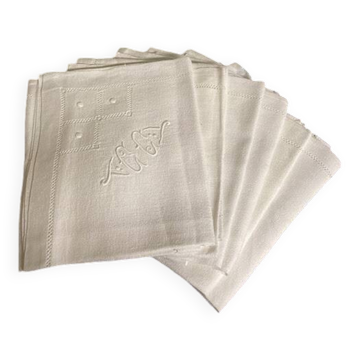 6 serviettes de table