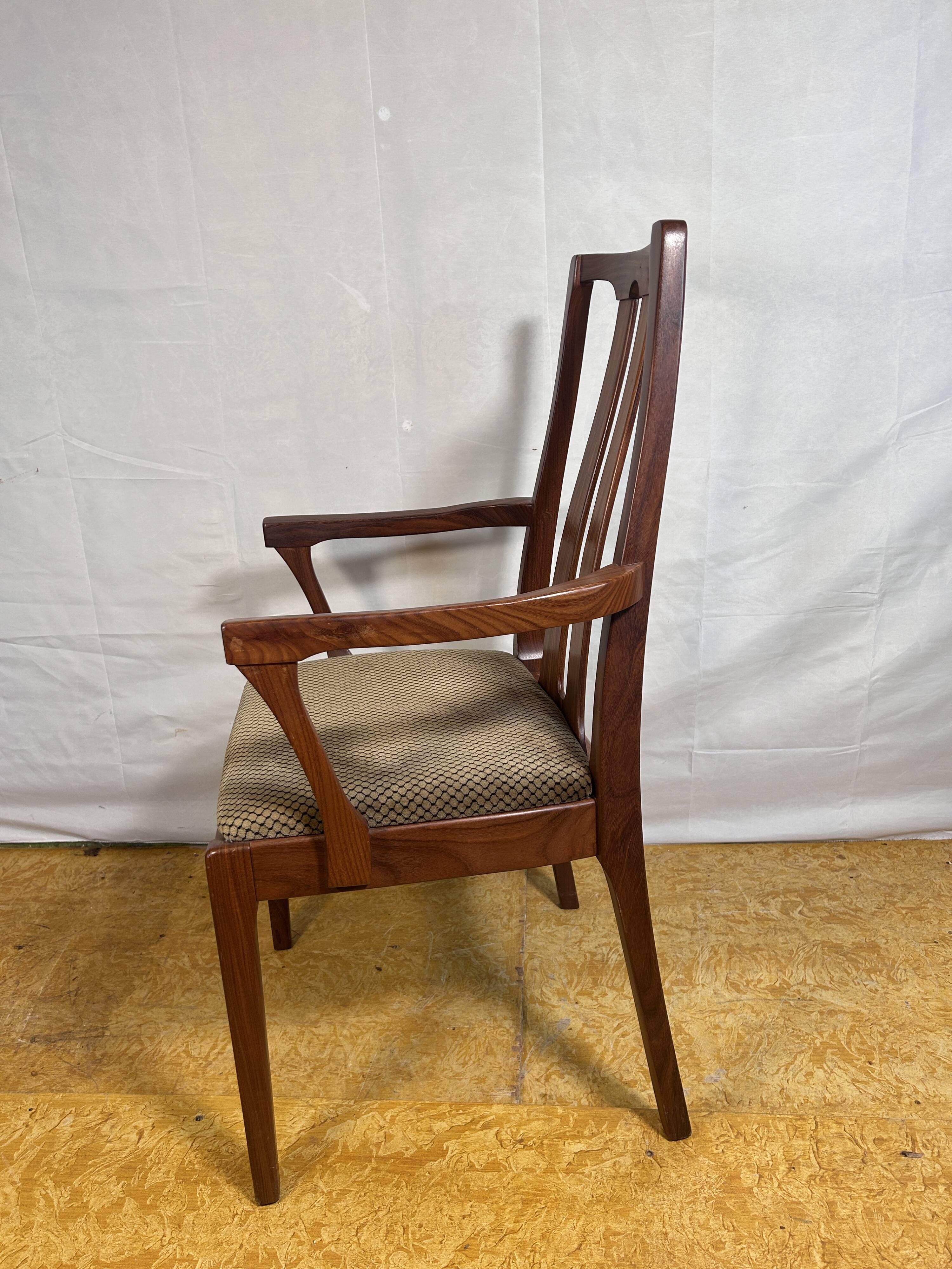 Set of 10 Mid-Century Retro Vintage Teak Afromosia Dining Chairs by Nathan