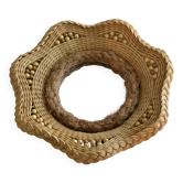 wicker and rope mirror