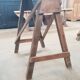 Old table on trestles