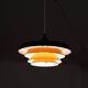 Danish metal pendant light 1970
