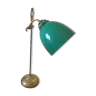 Lampe de bureau avec globe en opaline verte