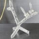Lampe tripode vintage 1960 cristal