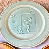 Dessert plates slurry HB Choisy the vintage king 60s lot of 5 plates