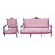 Louis XVI style bench and armchair