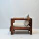 Fauteuil en chêne massif — reconstruit en 100 % laine vierge