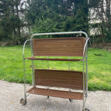 Folding Formica trolley/serving table