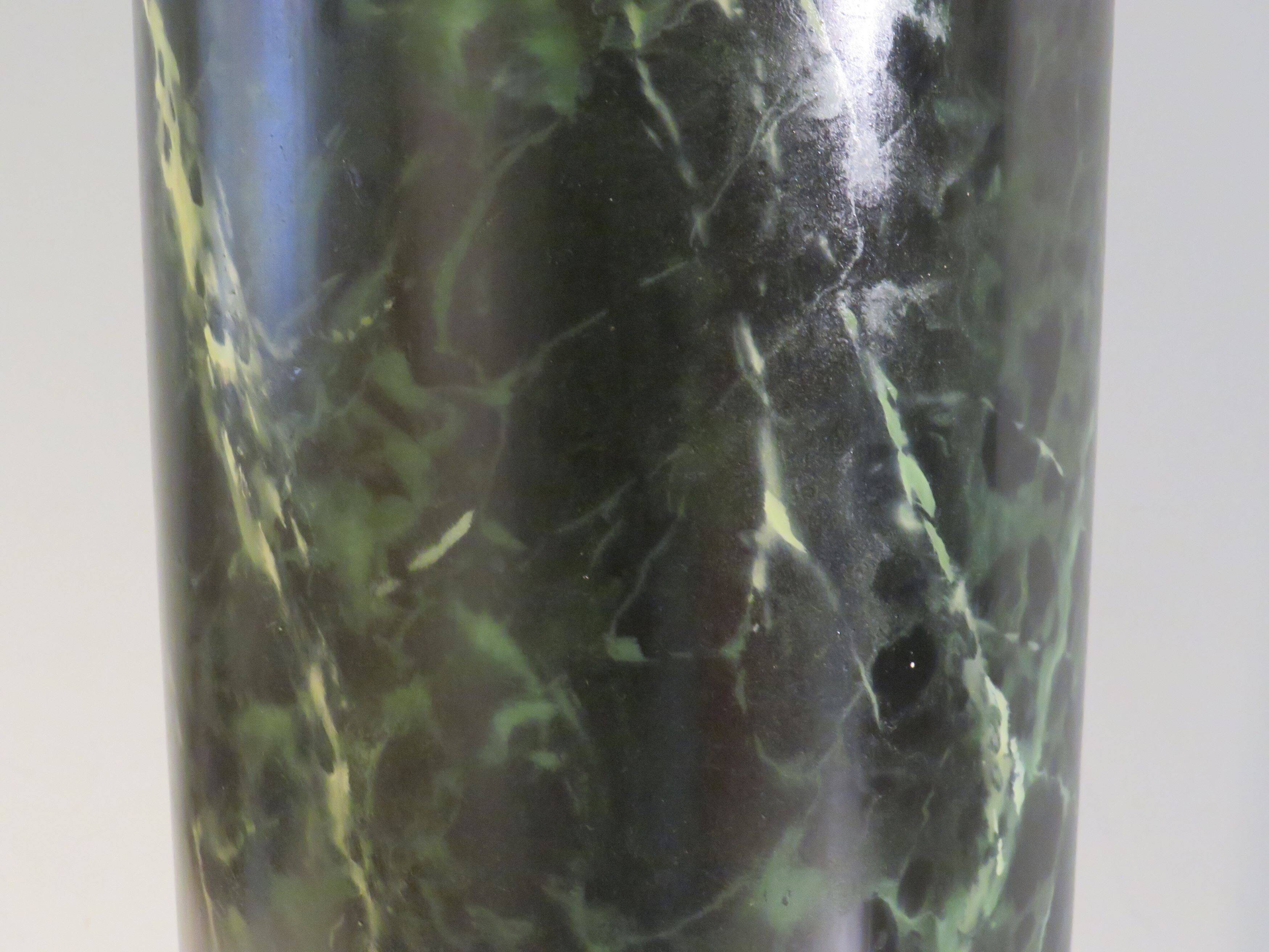 Faux marble column, base, mid-20th century.