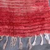 Red Moroccan carpet - 84 x 197 cm