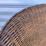 1950s wicker armchair