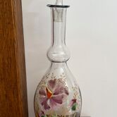 Carafe Legras (1900/1910) avec des fleurs d’orchidées ém