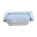 Art deco bathroom apply in porcelain and white opaline