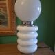 Opaline lamp in Murano glass, Mazzega, Carlos Nason