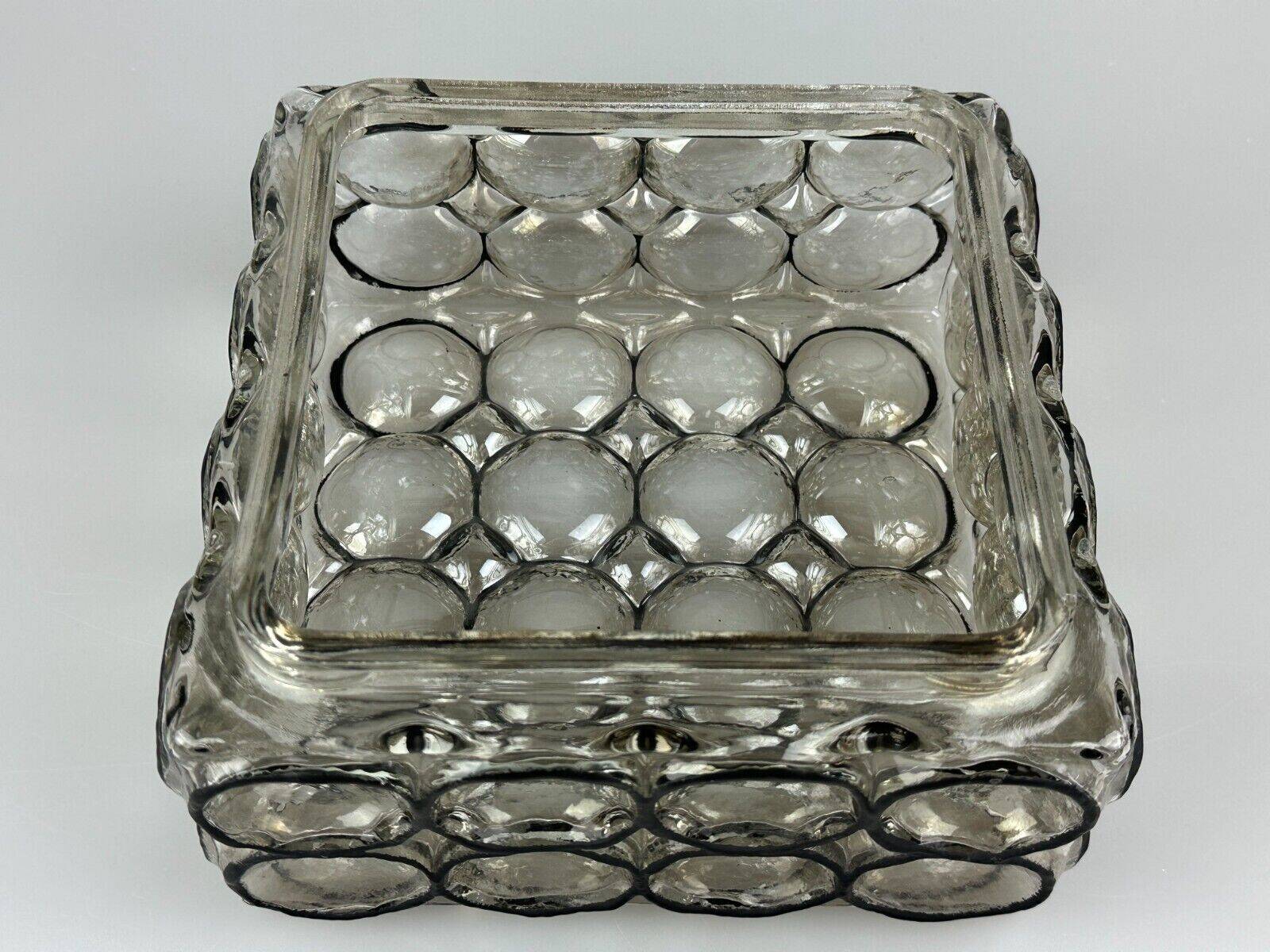 60s 70s ceiling lamp Glashütte Limburg Germany Plafoniere glass & metal