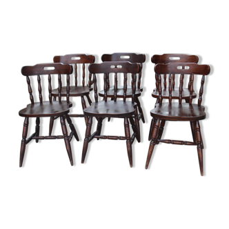 Series of 6 western chairs