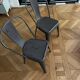 Pair of vintage Tolix model A chairs, designed by Xavier Pauchard.