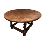 Round oak table